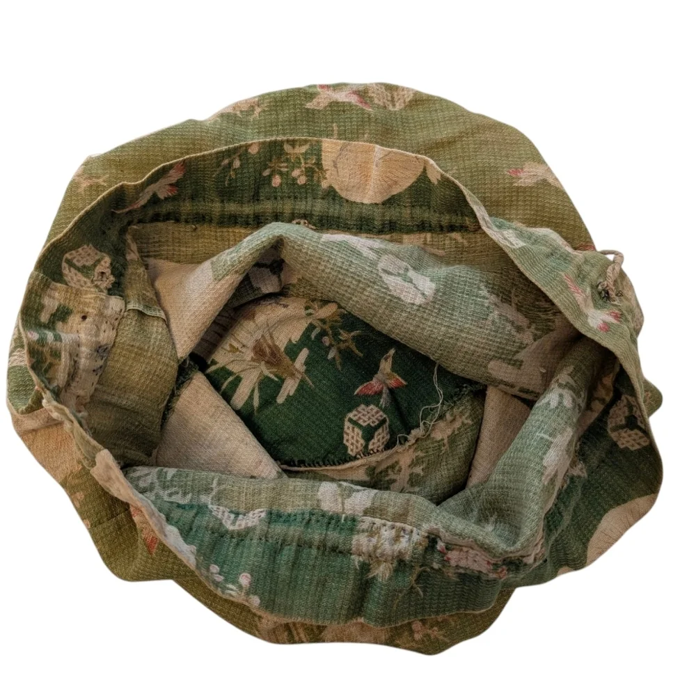 Vintage fabric drawstring